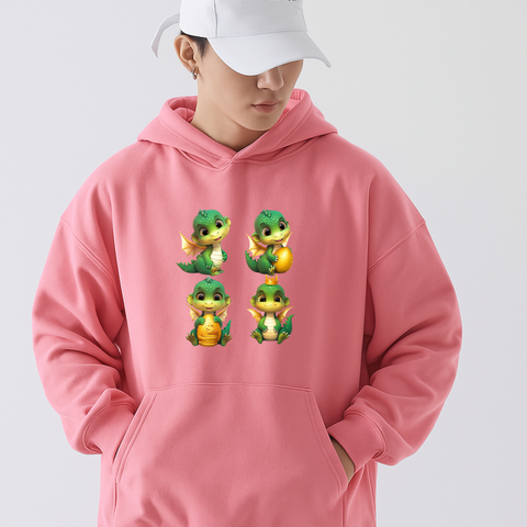 Squad of Cute Dragons – Fantasy Hoodie for Dragon Lovers